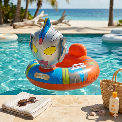 Bouée Siège Enfant – Ultraman 3D avec Poignée