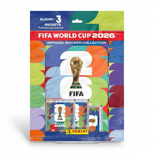 Panini FIFA World Cup 2026 – Pack de Démarrage Stickers (Album + 3 Pochettes)