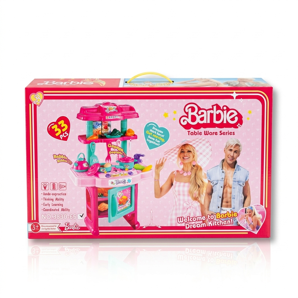 Barbie Dream Kitchen Table Ware Series – 32 Pièces