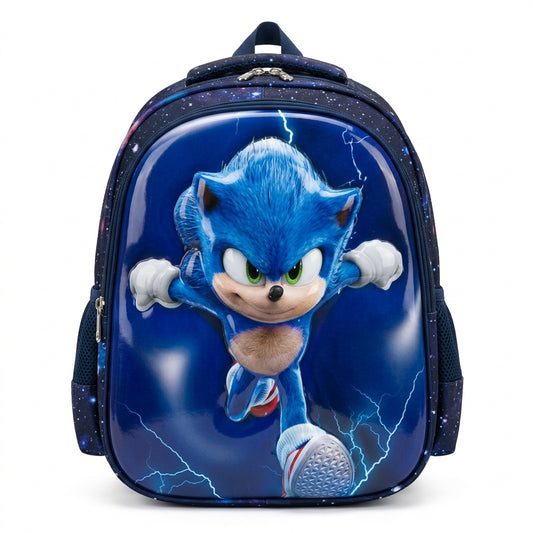 Cartable Sonic Effet Galaxie Bleu 3D