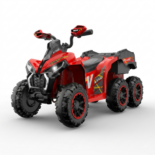 Quad Électrique 6 Roues pour Enfant avec Télécommande Parentale