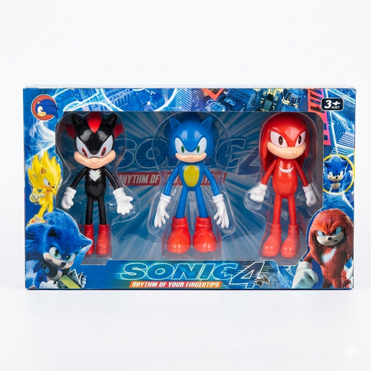 Pack de 3 Figurines Sonic 4