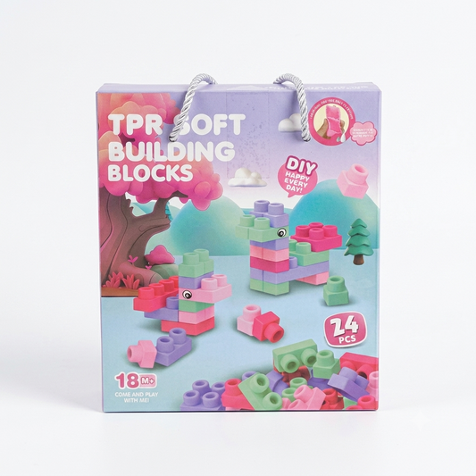 Blocs de Construction Souples TPR – 24 Pièces