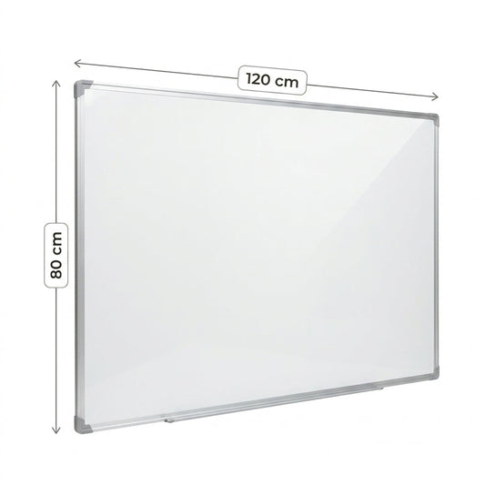 Grand Tableau Blanc Magnétique pour Enfant 120x80cm
