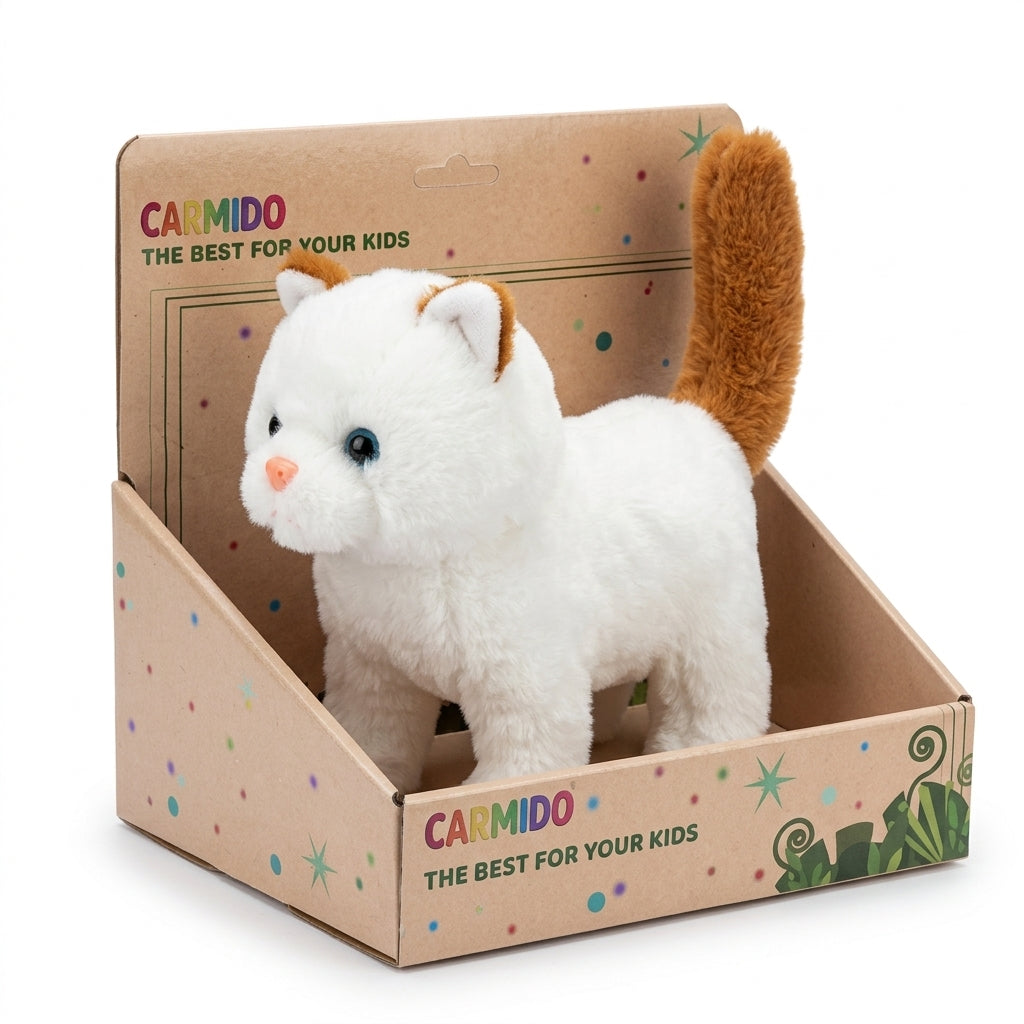 Chaton Siamois Interactif – Peluche Animée avec Sons et Mouvement