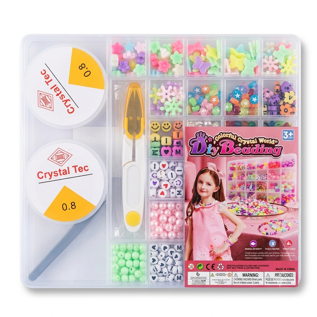 DIY Beading Colorful Crystal World – Coffret de Bijoux 120 Pièces