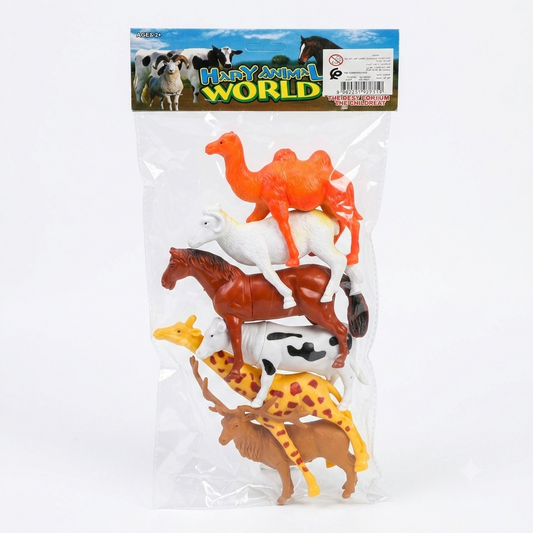 Happy Animal World – Sachet de Figurines Animaux de la Ferme