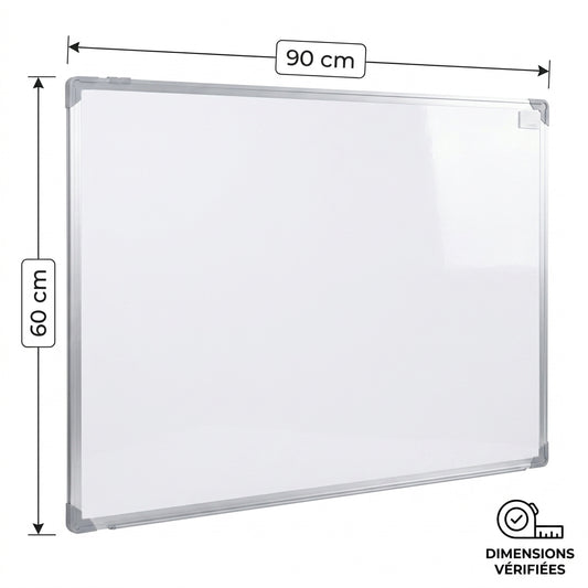 Tableau Blanc Magnétique pour Enfant 90x60cm