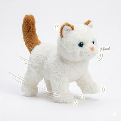 Chaton Siamois Interactif – Peluche Animée avec Sons et Mouvement