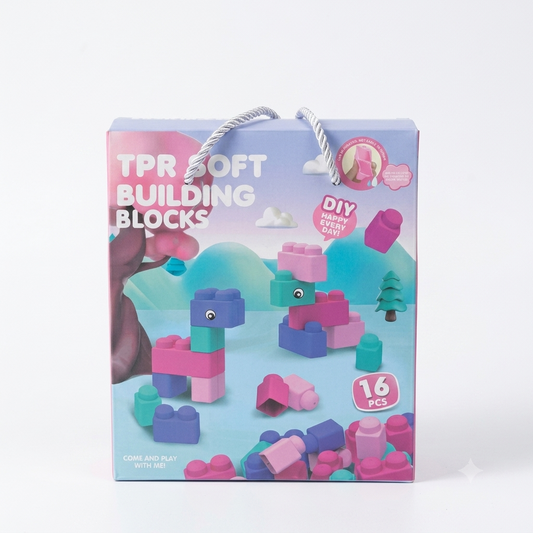 Blocs de Construction Souples (16 PCS) – Set DIY
