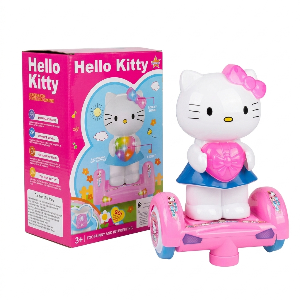 Hello Kitty Balance Car – Figurine Lumineuse