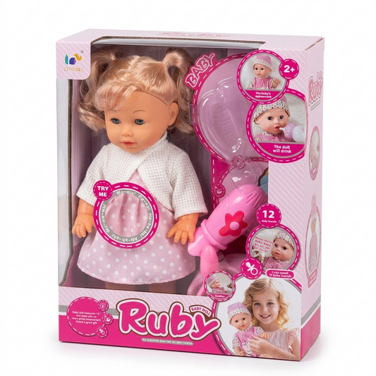 Poupée Ruby – Poupée Interactive avec Sons (30 cm)