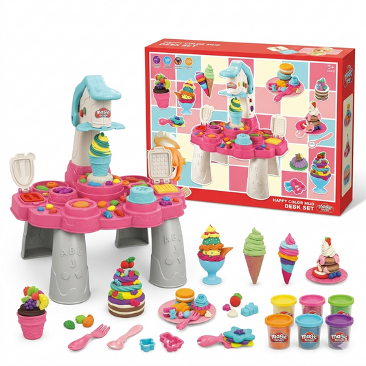 Table Pâte à Modeler Glacée – Happy Color Mud