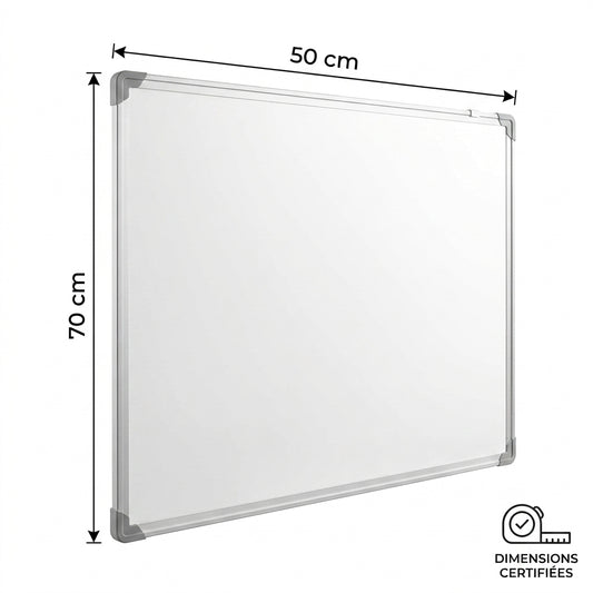 Tableau Blanc Magnétique pour Enfant 70x50cm