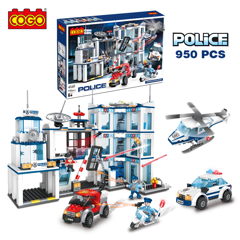 City Police Building Set (950 pièces) - Cogo