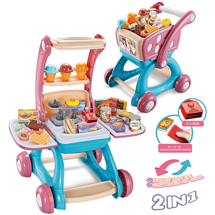 Supermarché 2 en 1 avec Chariot Transformable