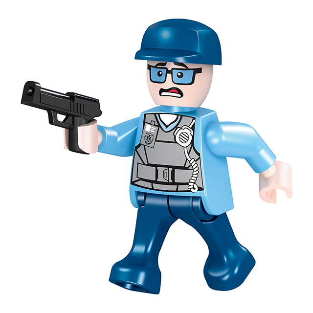 City Police Building Set (950 pièces) - Cogo