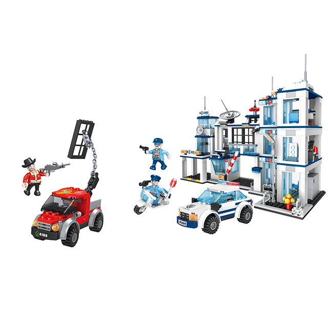 City Police Building Set (950 pièces) - Cogo