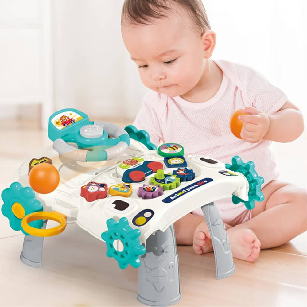 Trotteur Multifonction 6 en 1 pour Bébé Gris - Huanger