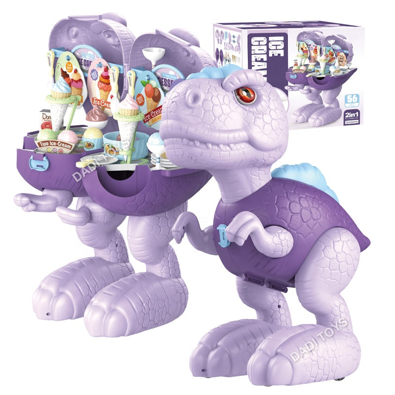 Ice Crem Dinosaure 2-en-1 pour Enfants - 47 Accessoires
