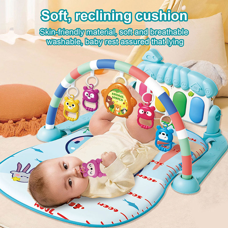 Tapis d’Éveil Bébé Piano Musical 4-en-1
