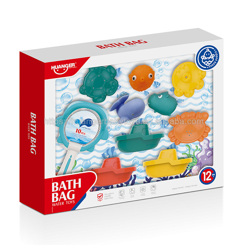 Set de Bain 10 Pièces - Jouets Aquatiques pour Bébé - Huanger