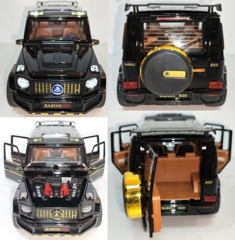 Mercedes-Benz G Babosi 800 1:18 – Avec toit ouvrant, lumière & sons