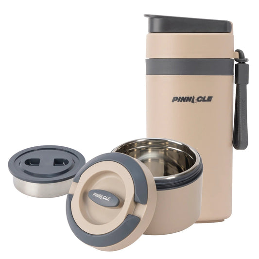 Set Gourde & Lunch Box Inox – PINNACLE Clay Beige