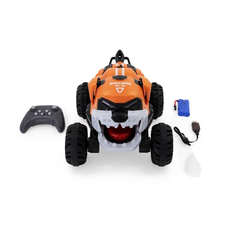 Voiture télécommandée tout-terrain – Bulldog cascadeur (Rouge ou Orange)