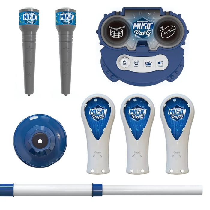 Ensemble Karaoké Double Micro Music Party avec Pied