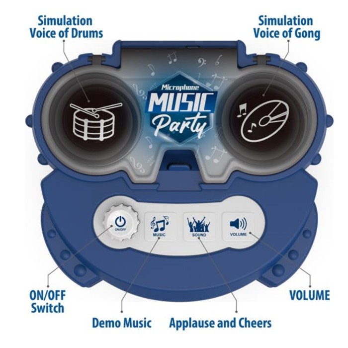 Ensemble Karaoké Double Micro Music Party avec Pied