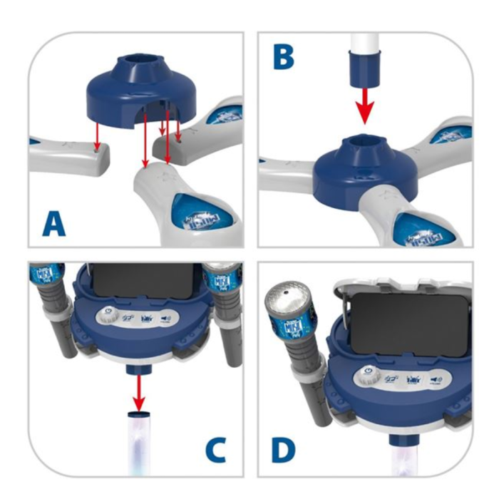 Ensemble Karaoké Double Micro Music Party avec Pied