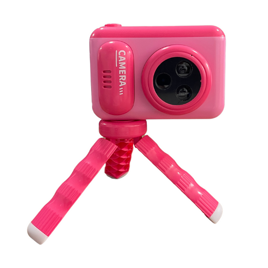 Appareil Photo et Caméra Selfie pour Enfants avec Trépied – Rose ou Vert