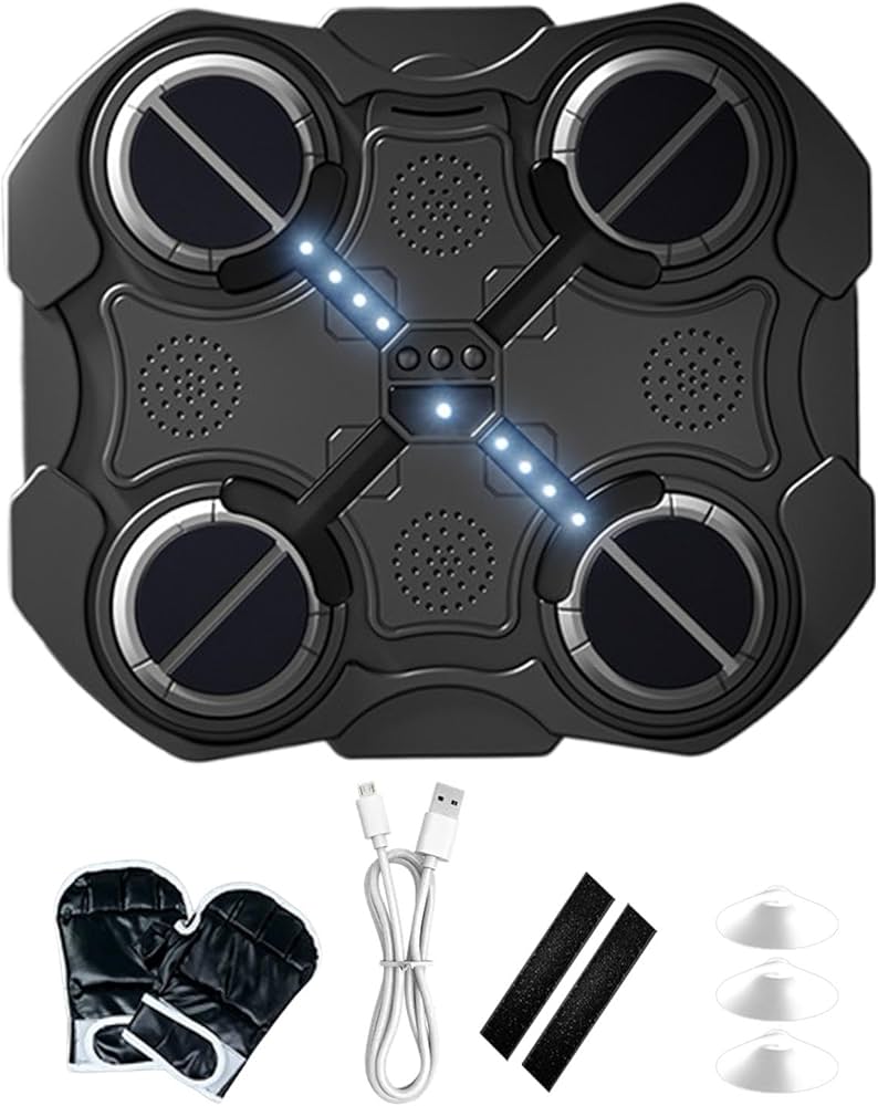 Machine de Boxe Musicale Intelligente – Murale avec LED et Musique
