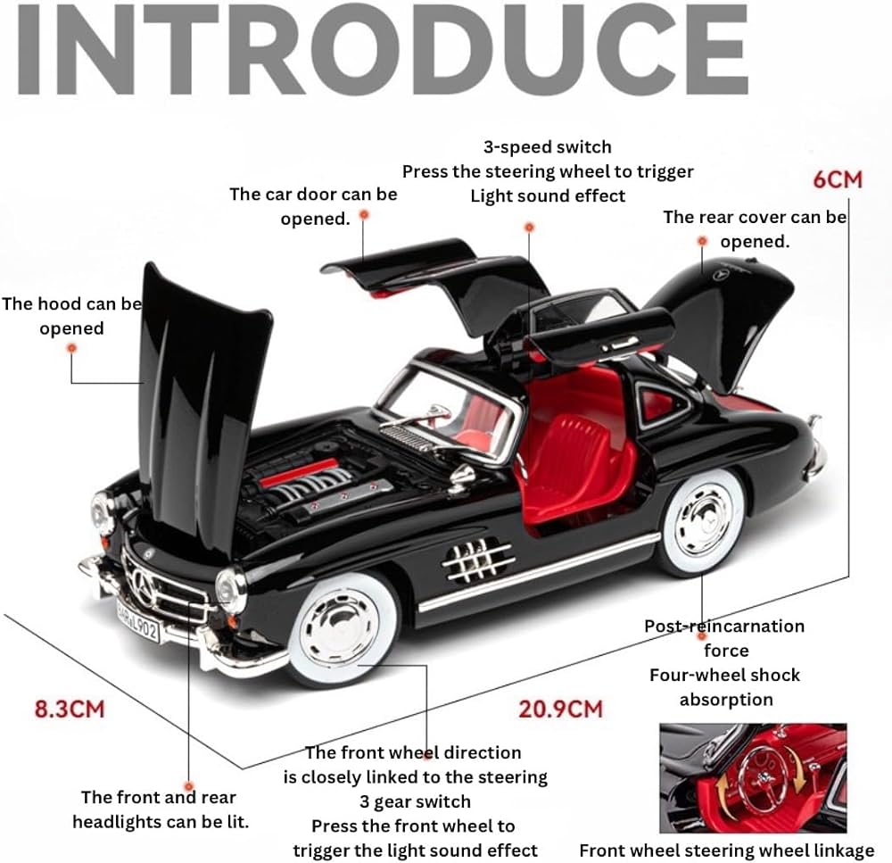 Modèle réduit Mercedes Benz 300sl - Échelle 1:24