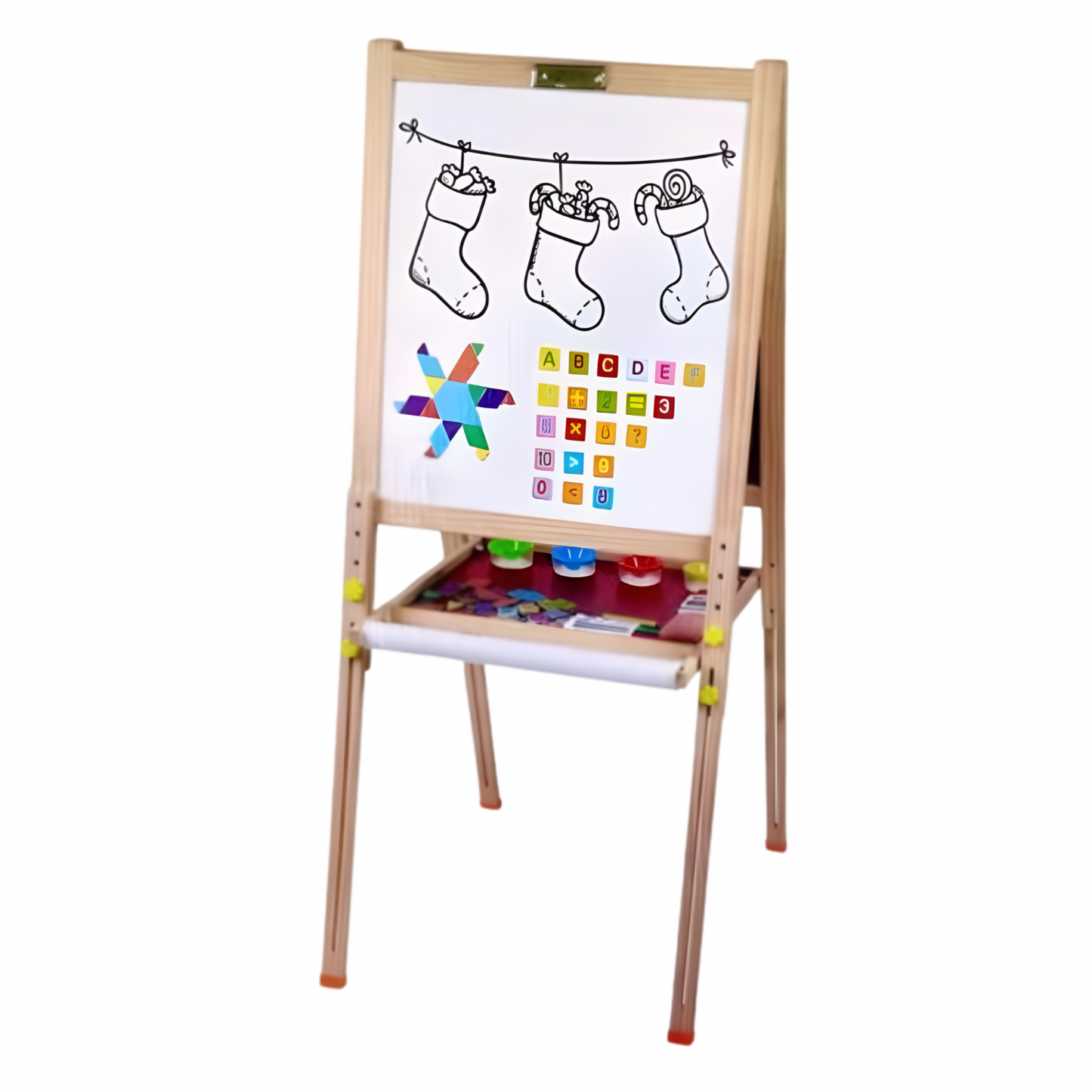 Tableau Double Face Magnétique – Marqueur & Craie