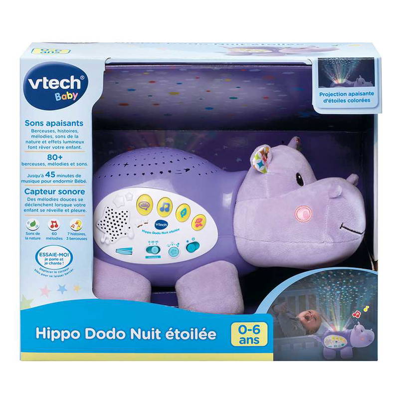 Tech Hippo Dodo Nuit Étoilée – Veilleuse musicale pour Bébé