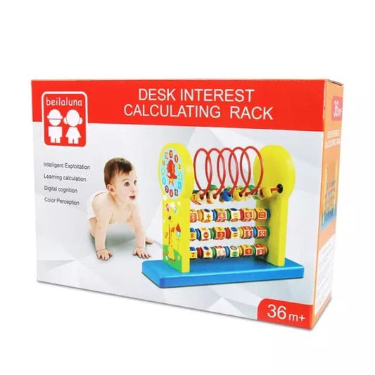 Abacus et Rouleaux d’apprentissage pour Enfants en Bois (36 mois+)