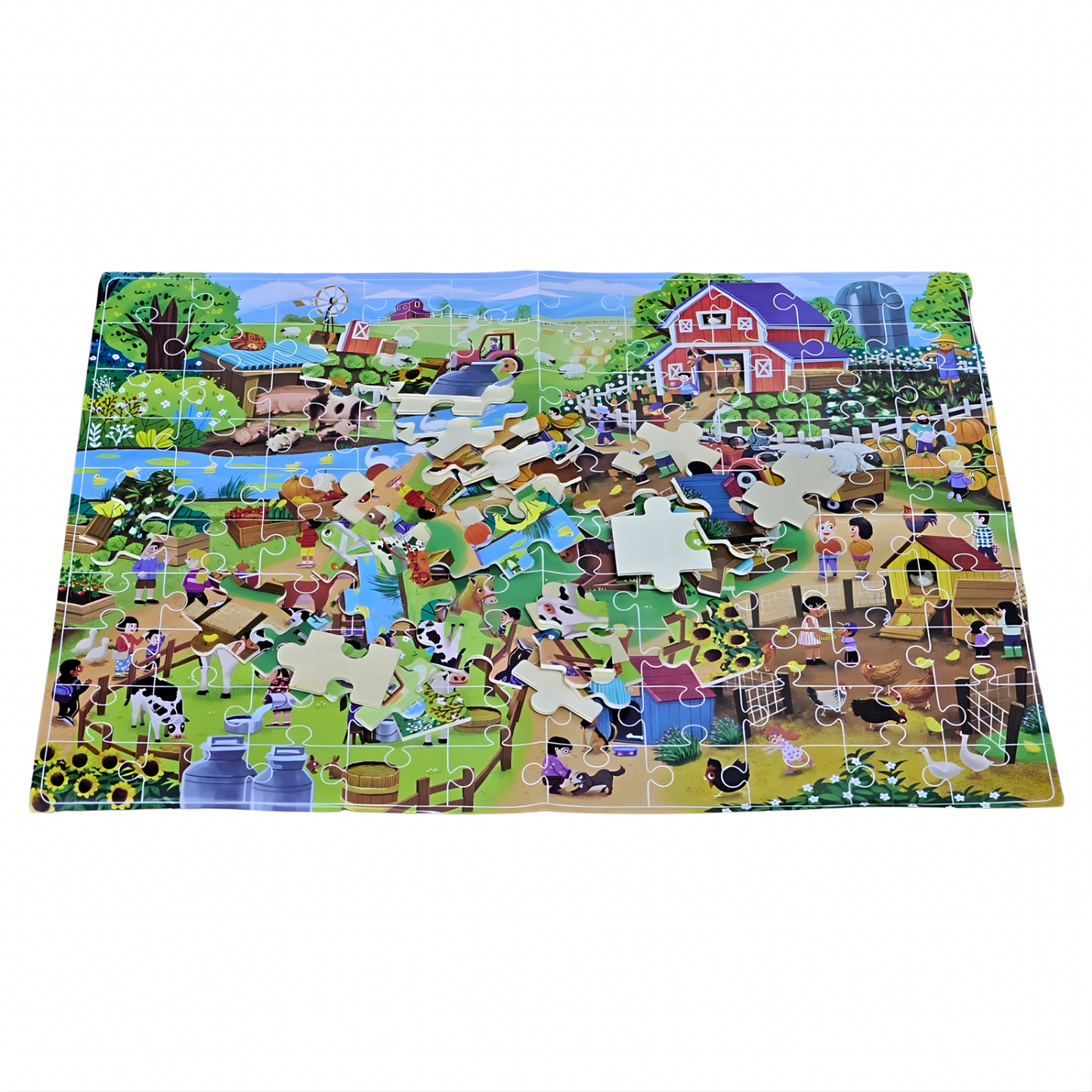 Puzzle Ferme en Bois – 100 Pièces