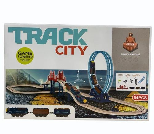 Track City – Set de Jeu avec Trains et Rails