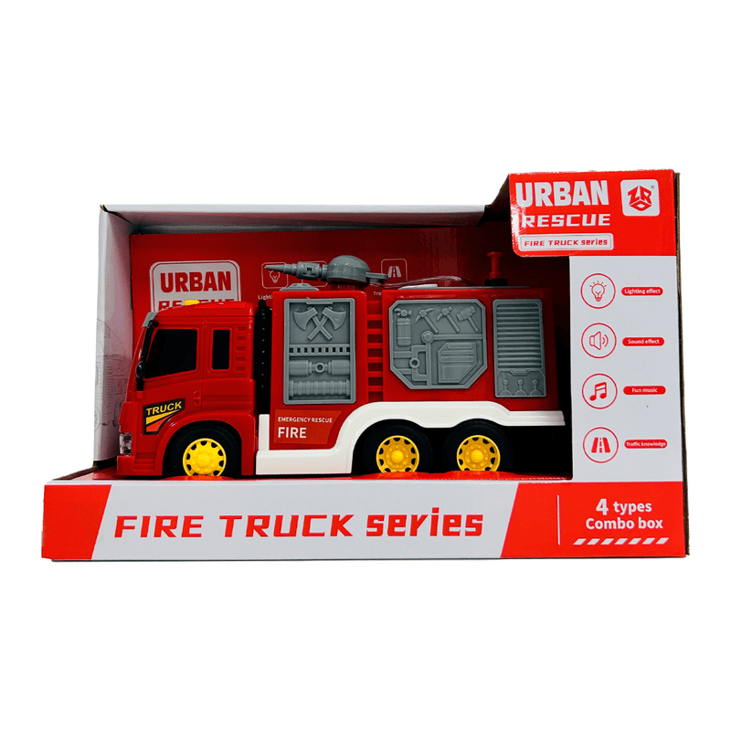 Urban Rescue Fire Truck – Série avec Lumières et Sons