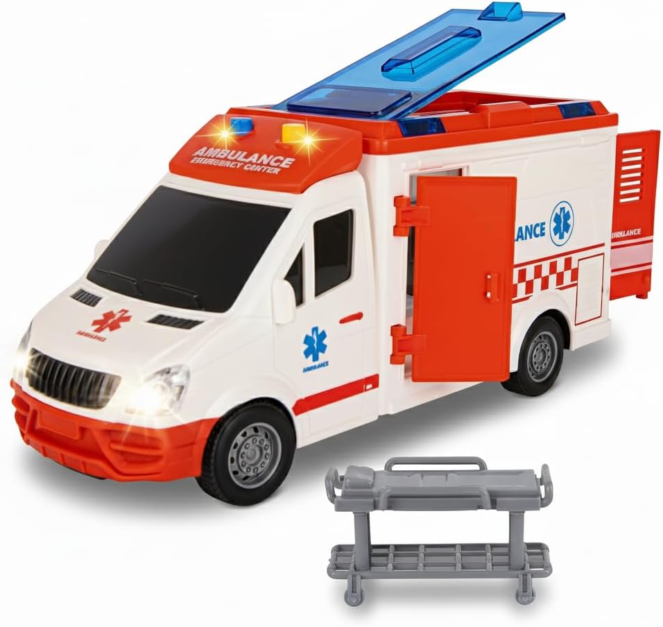 Camion Jouet Ambulance - Lumières et Sirènes