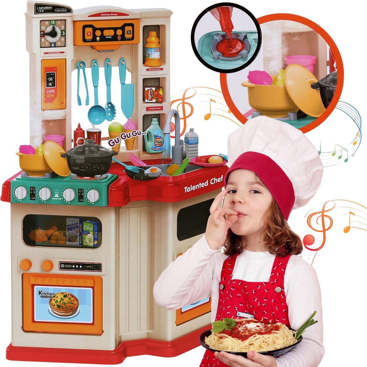Mega Creative - Cuisine pour enfants accessoires (67 pièces)