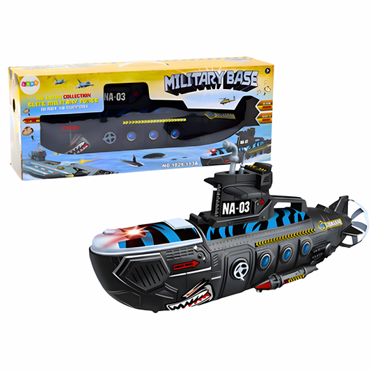 Sous-marin Militaire NA-03 – Lumières, Musique & Soldats Inclus