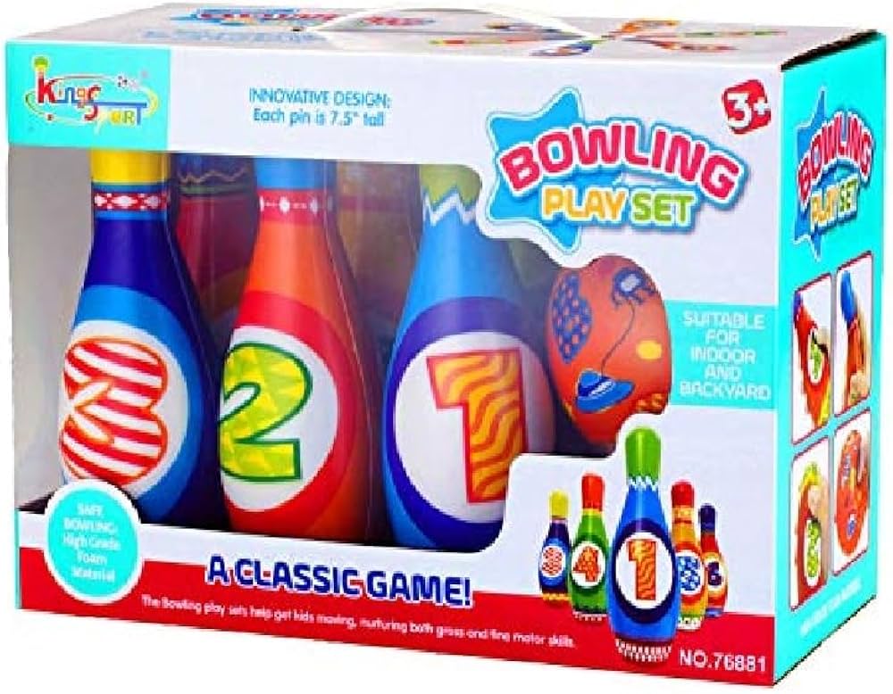 Set de Bowling Éducatif EVA – 6 Quilles et 1 Balle pour Enfants