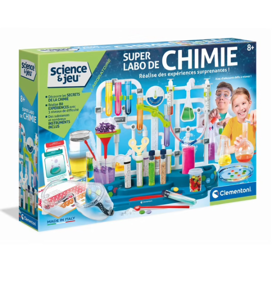 Coffret Scientifique : Super Labo de Chimie - Clementoni