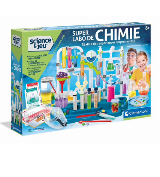 Coffret Scientifique : Super Labo de Chimie - Clementoni