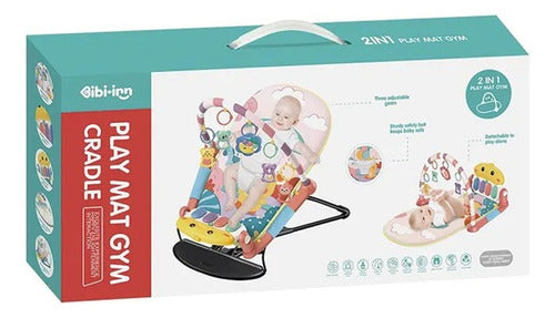 Gym d’éveil 2 en 1 didactique pour bébé
