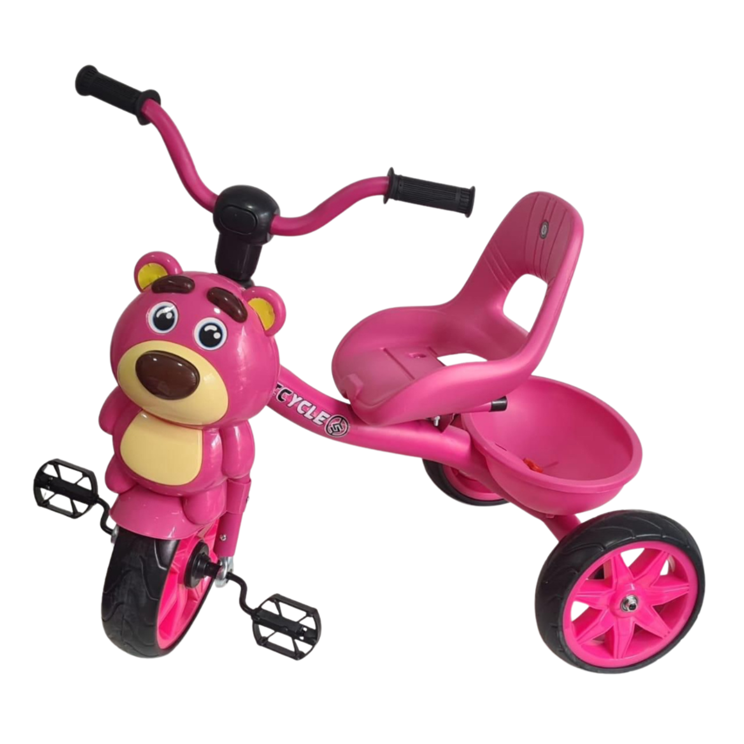 Tricycle à Tirer Pintel Avec Ours En Peluche - Jouet Ancien Français (occasion)