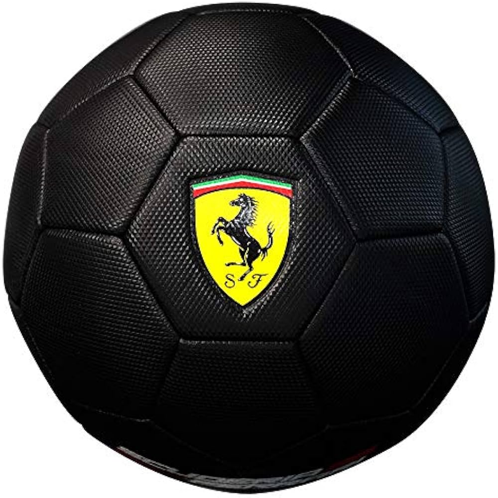 Ballon de Football Ferrari Noir – Taille 3